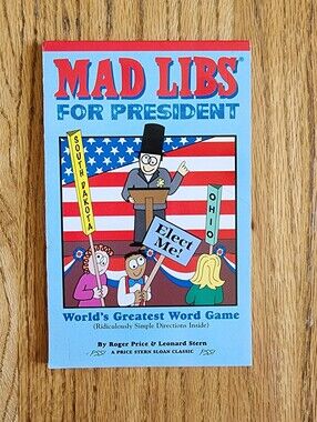 Mad Libs for President Children's Paperback Nonfiction Activity Book